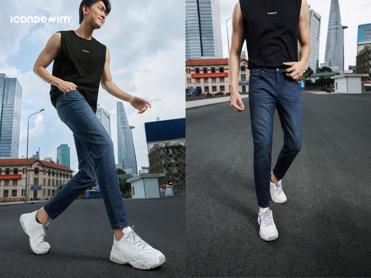 Quần jeans là item kính điển của phong cách phượt