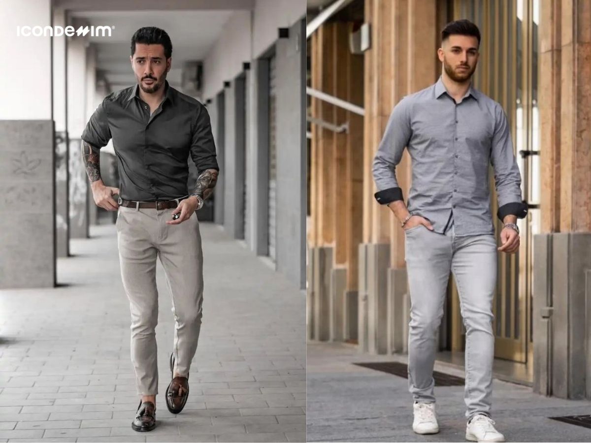 Phối đồ với sự kết hợp màu sắc sáng tối