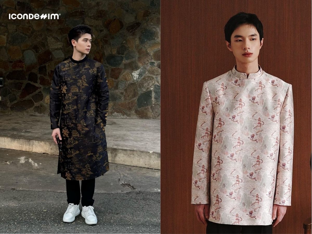 Phối đồ chơi tết cho nam với áo dài cách tân
